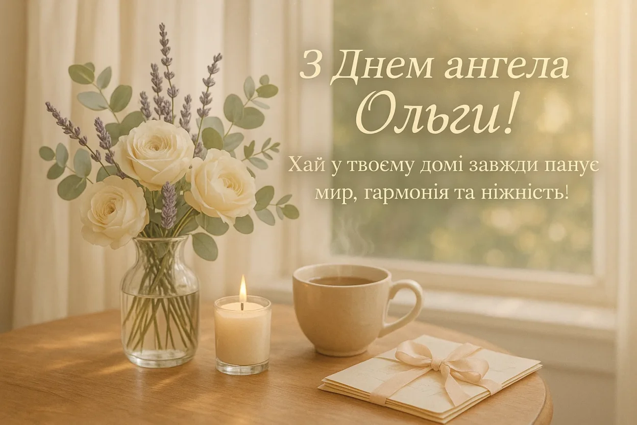 Привітання з днем ангела Ольги Привітання з днем ангела Ольги