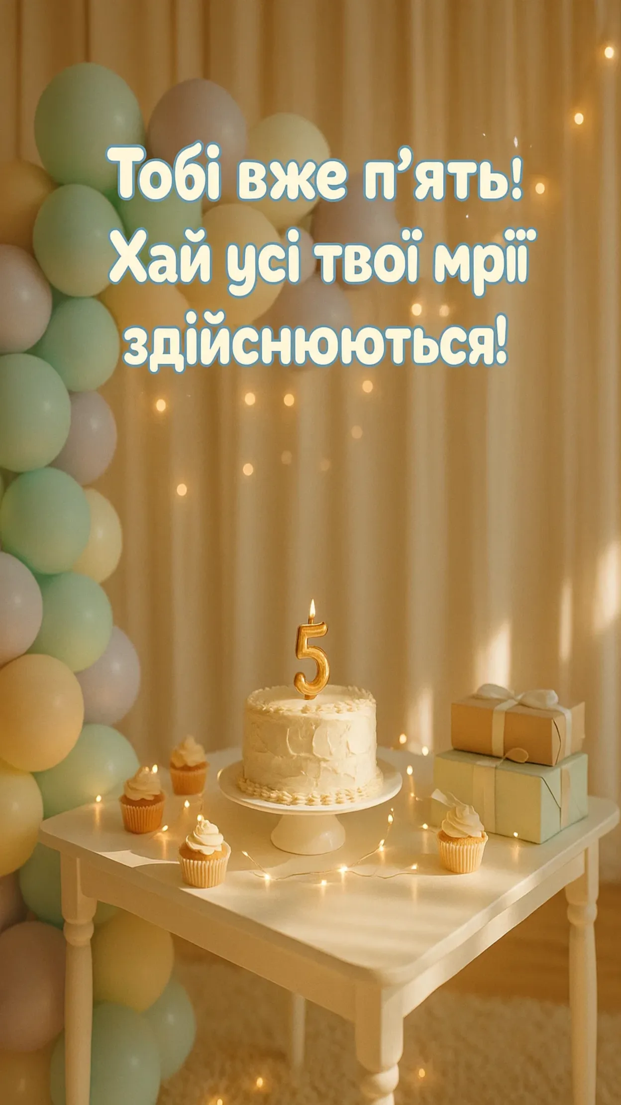 Привітання з днем народження 5 років Привітання з днем народження 5 років
