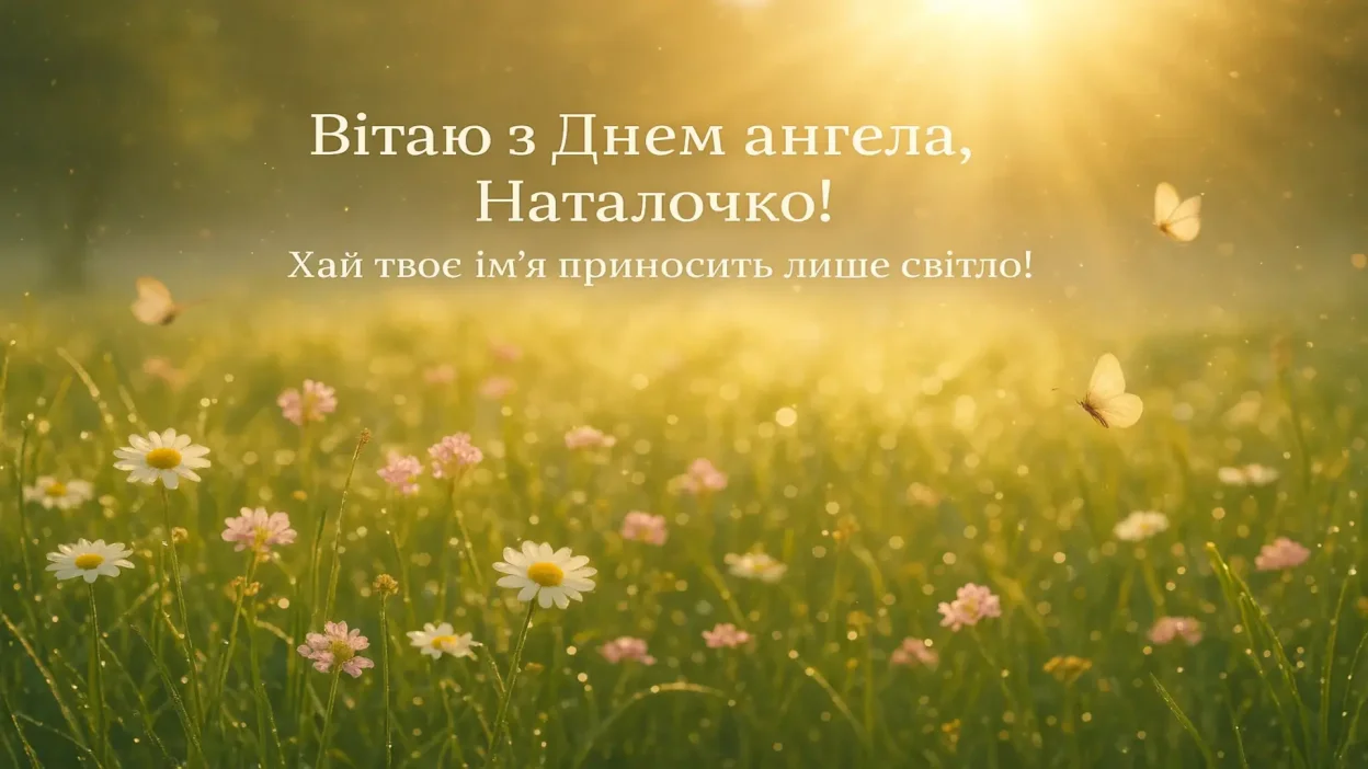 Привітання з днем ангела Наталії