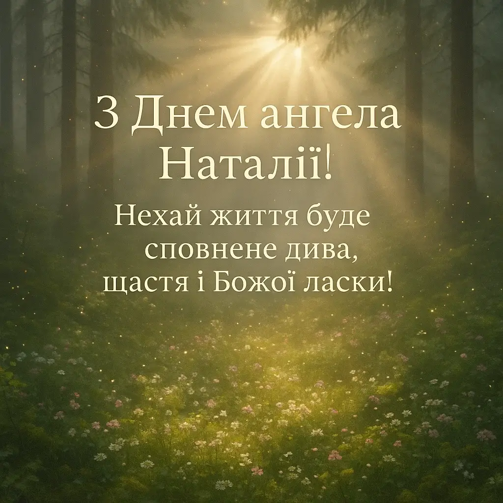 Привітання з днем ангела Наталії