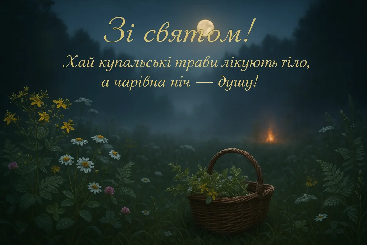 Привітання з Івана Купала Привітання з Івана Купала