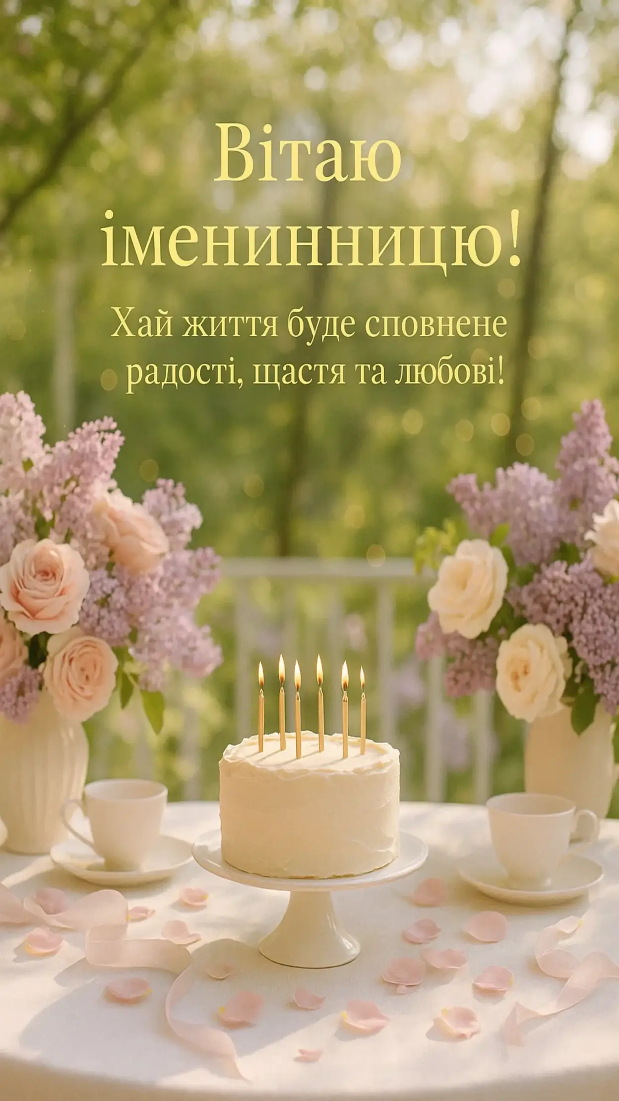 Привітання з іменинницею
