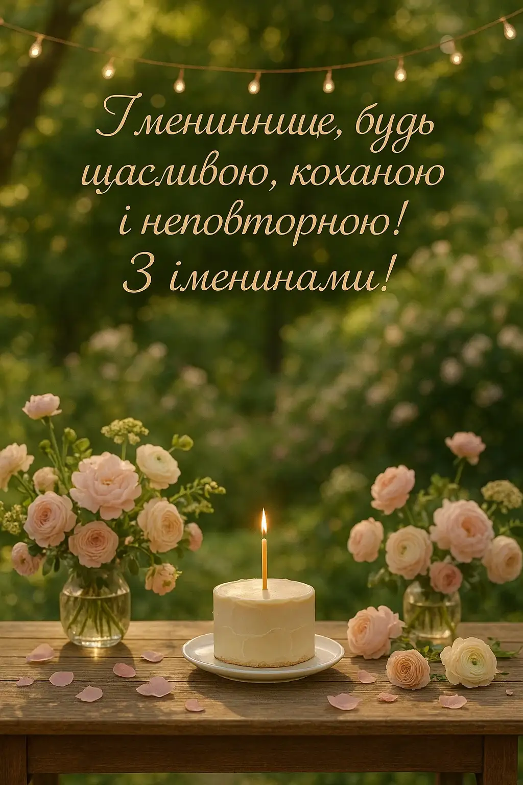 Привітання з іменинницею