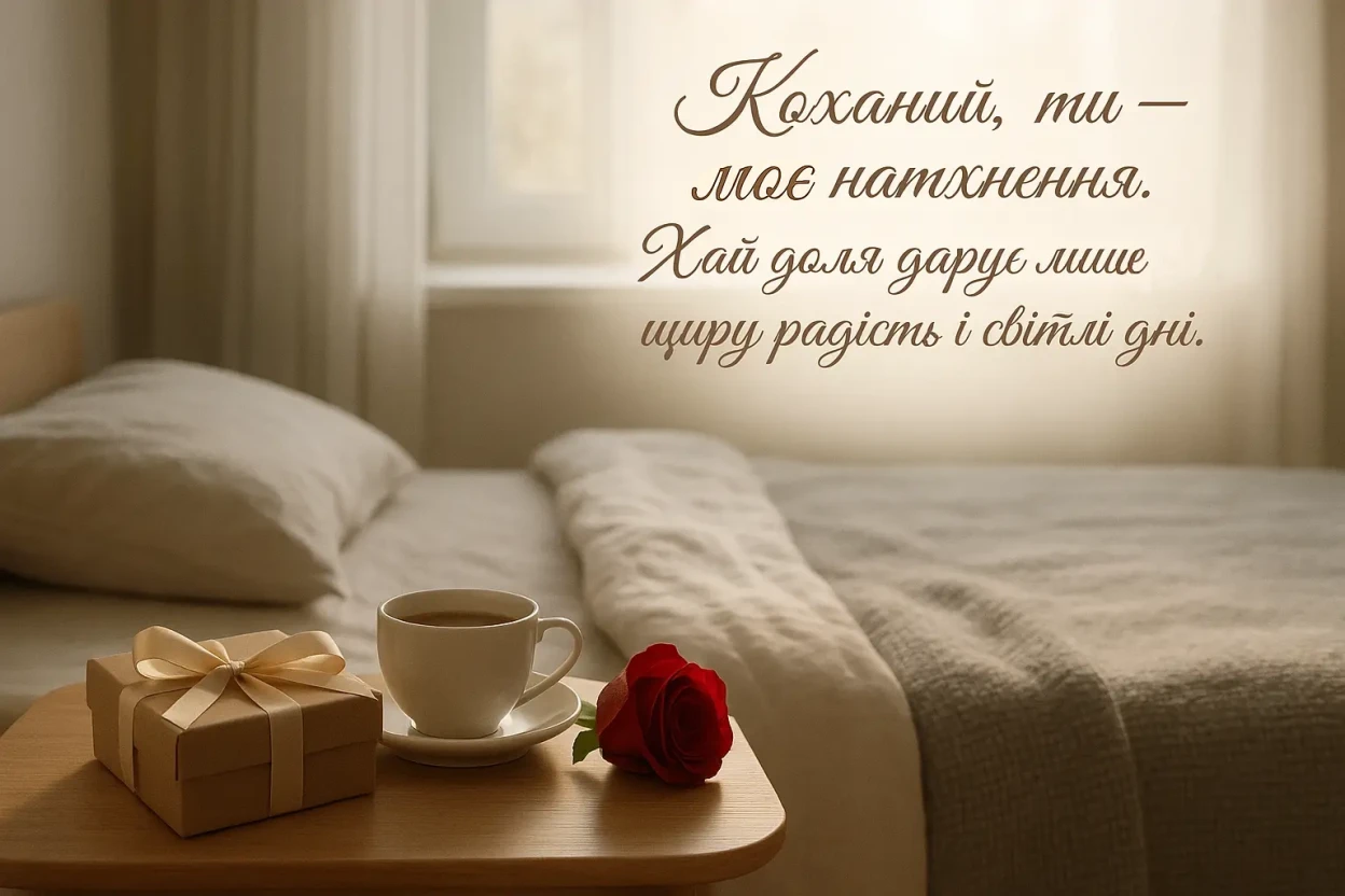 Привітання з днем народження коханому чоловіку