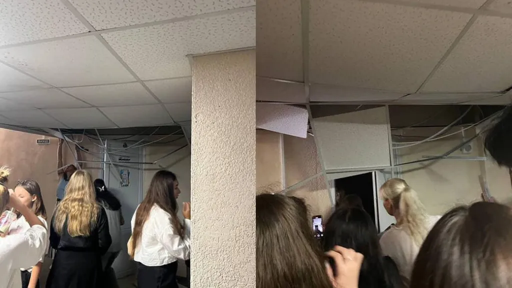 В одеському ліцеї перевіряють укриття після інциденту з підвісною стелею