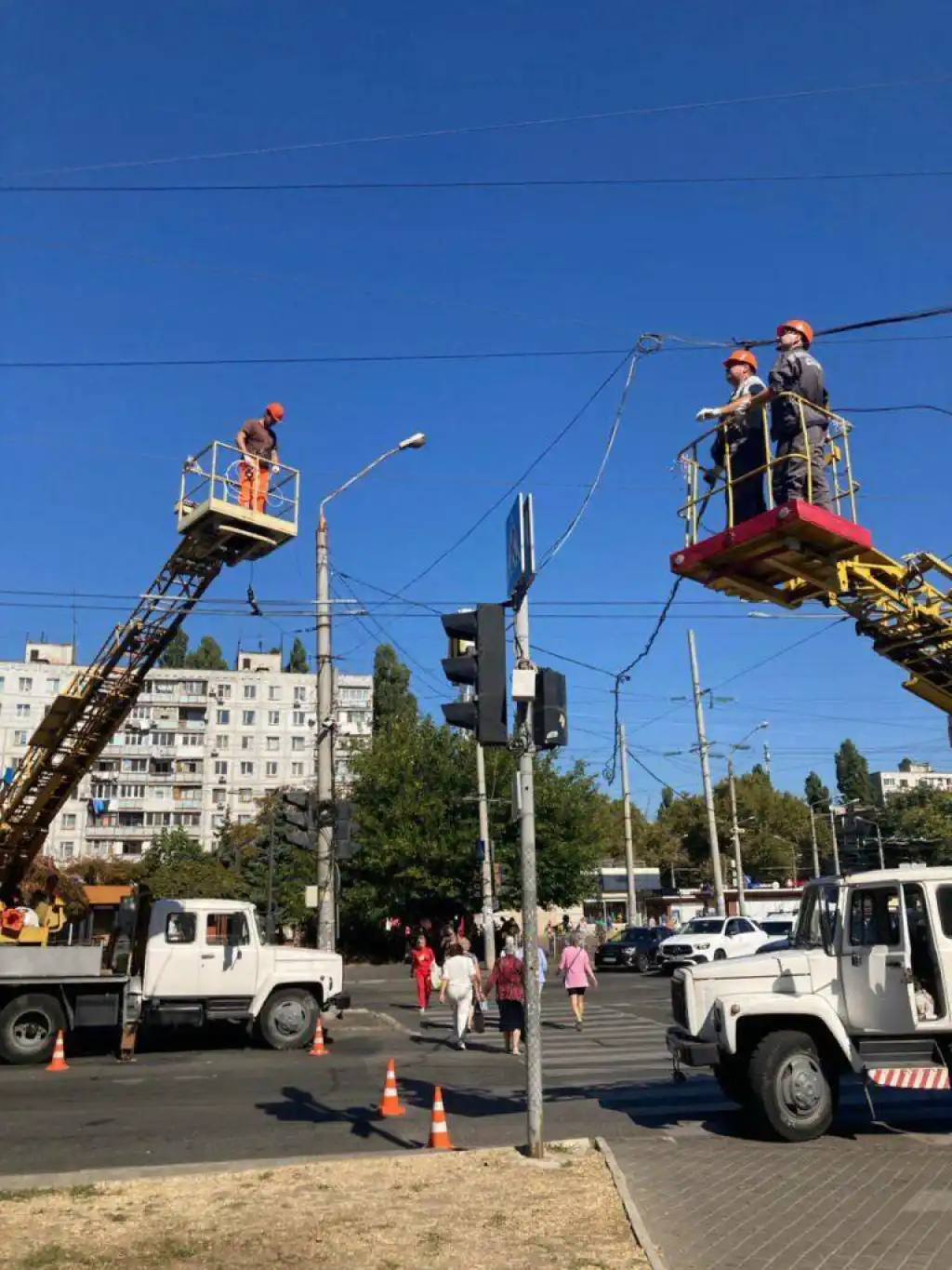 В Одесі модернізують світлофор на площі Незалежності