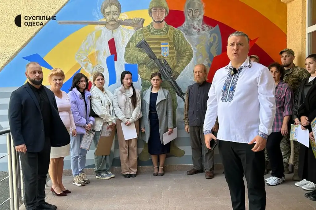В Ізмаїлі відкрили патріотичний мурал із зображенням захисників різних епох