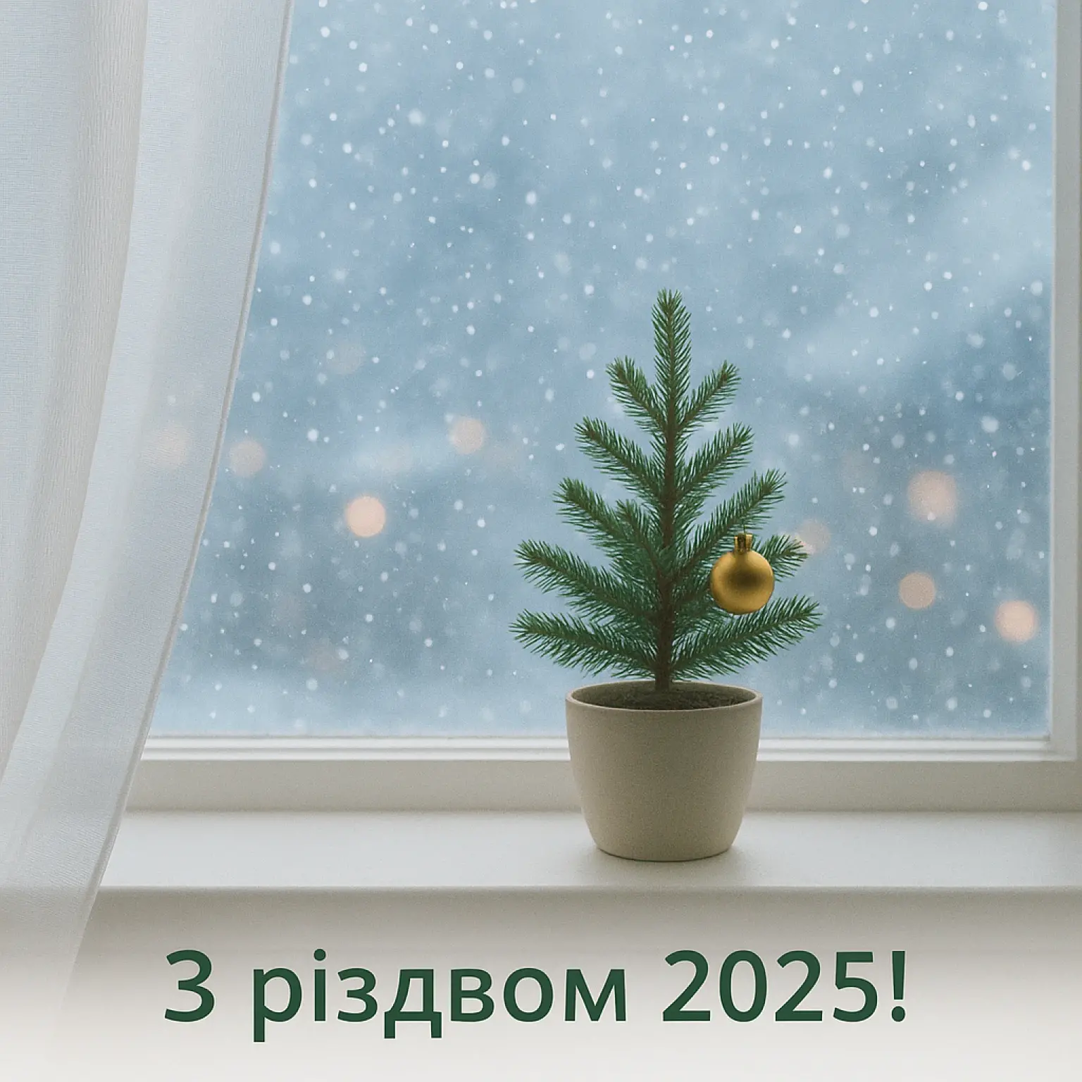 Привітання з різдвом 2025