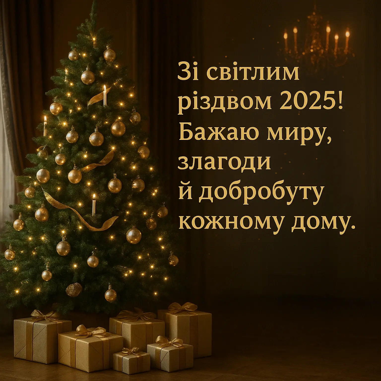 Привітання з різдвом 2025