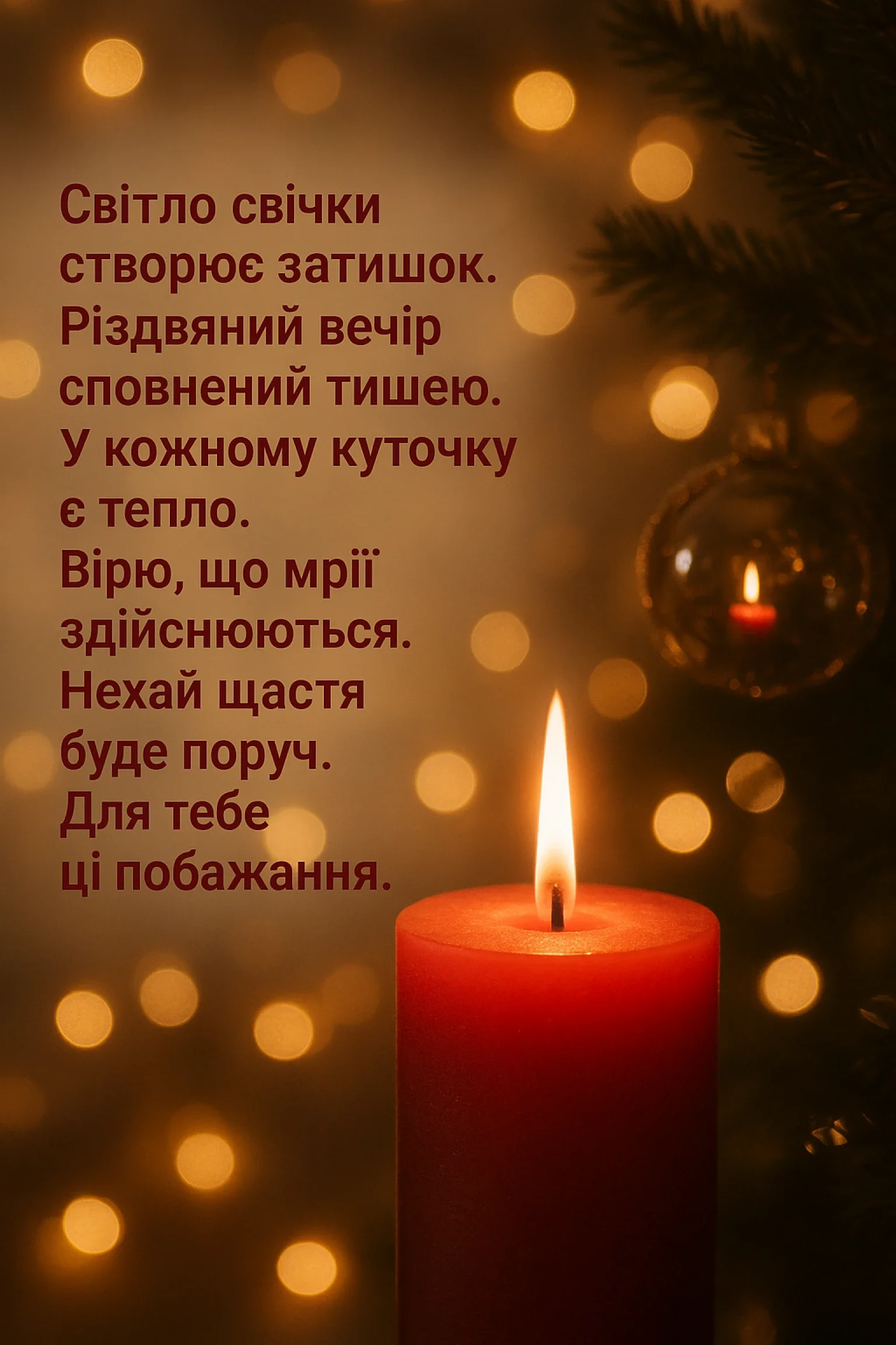 Привітання з різдвом 2025