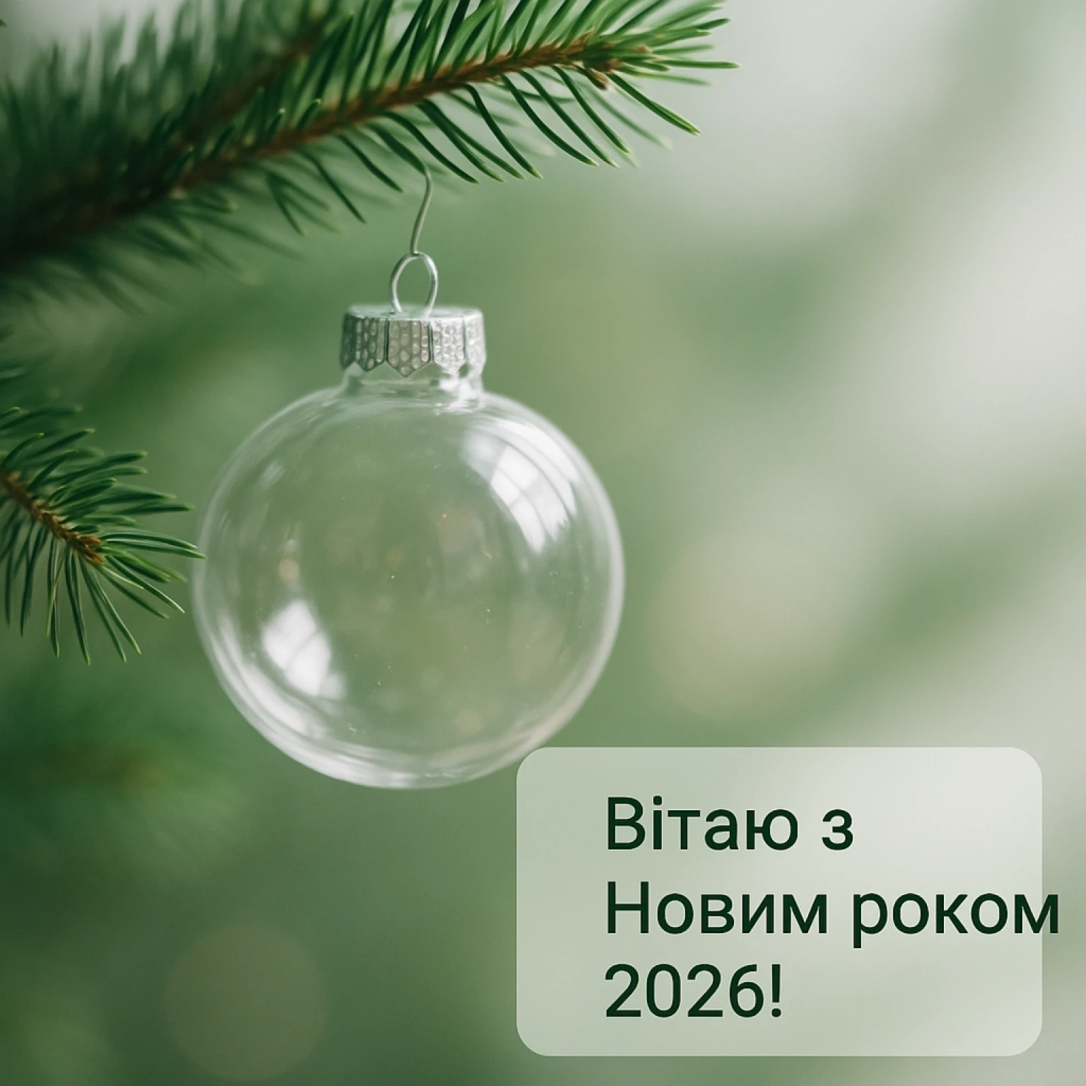 Привітання з прийдешнім новим роком 2026