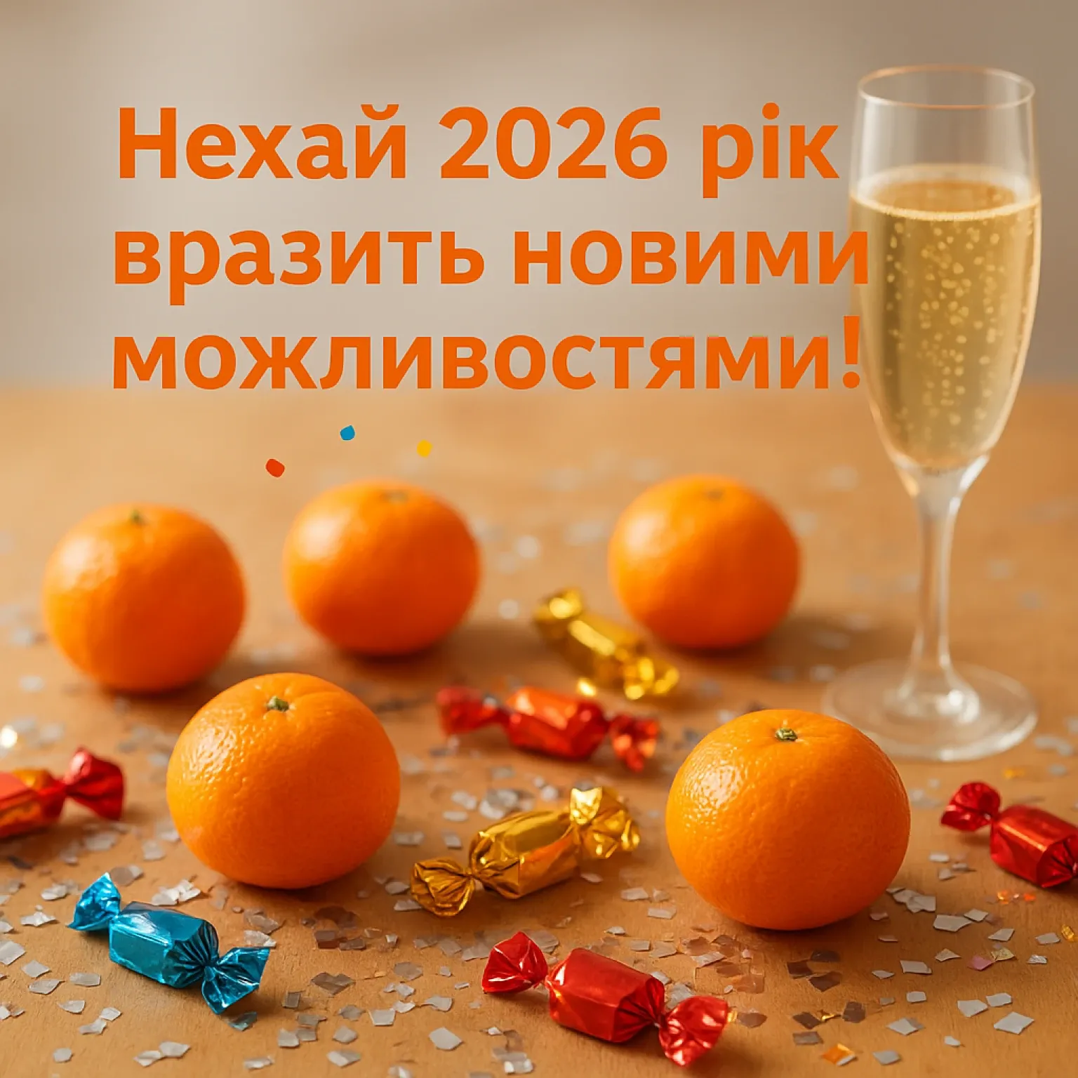 Привітання з прийдешнім новим роком 2026