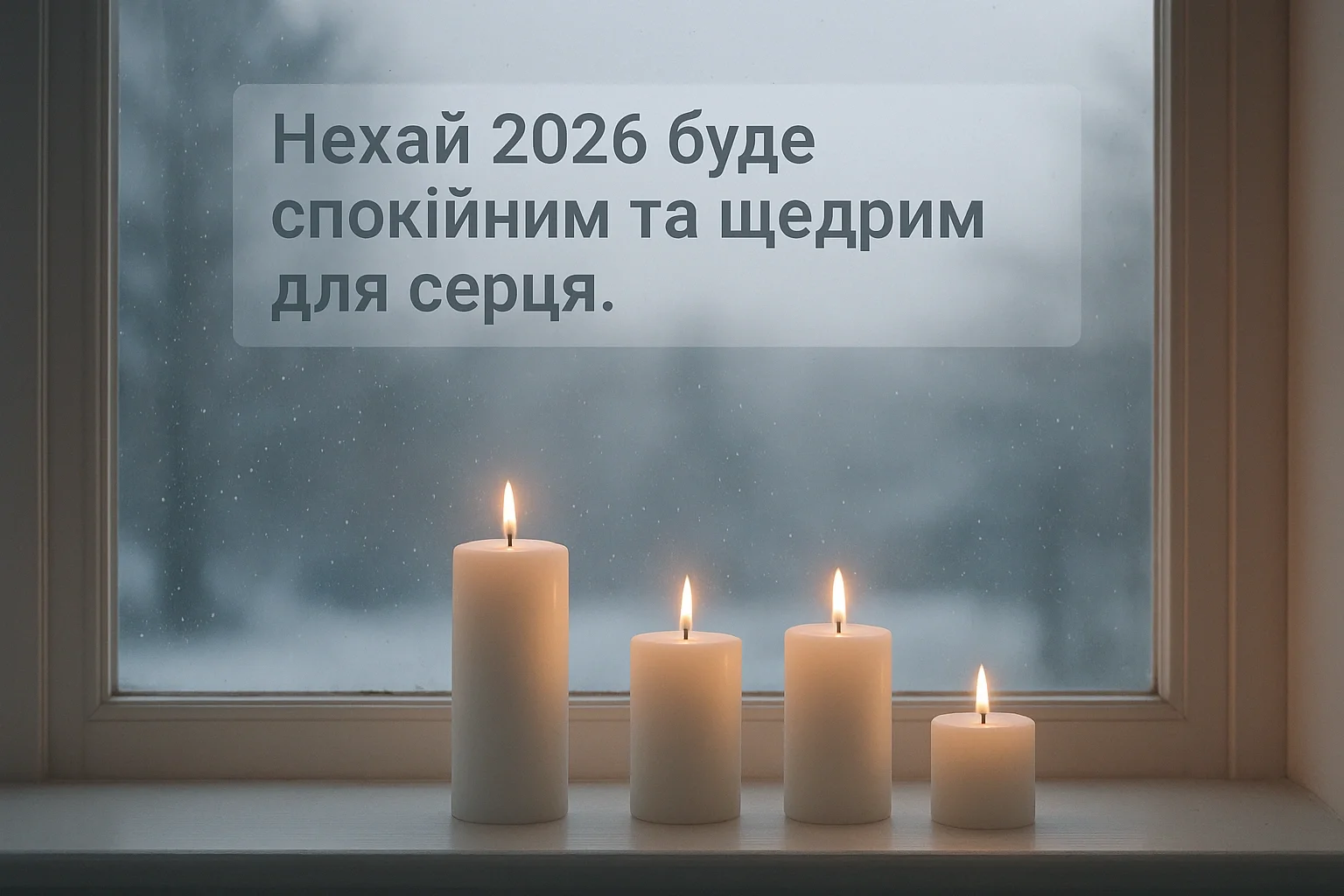 Привітання з прийдешнім новим роком 2026