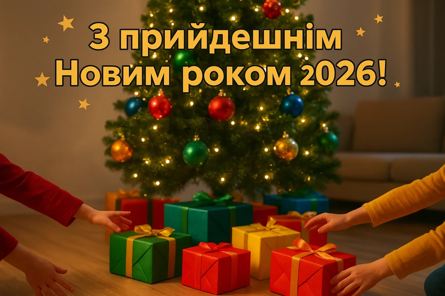 Привітання з прийдешнім новим роком 2026