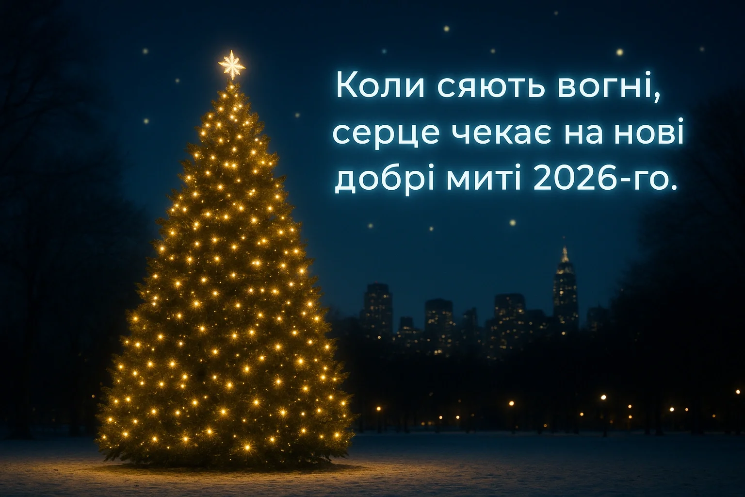 Привітання з прийдешнім новим роком 2026
