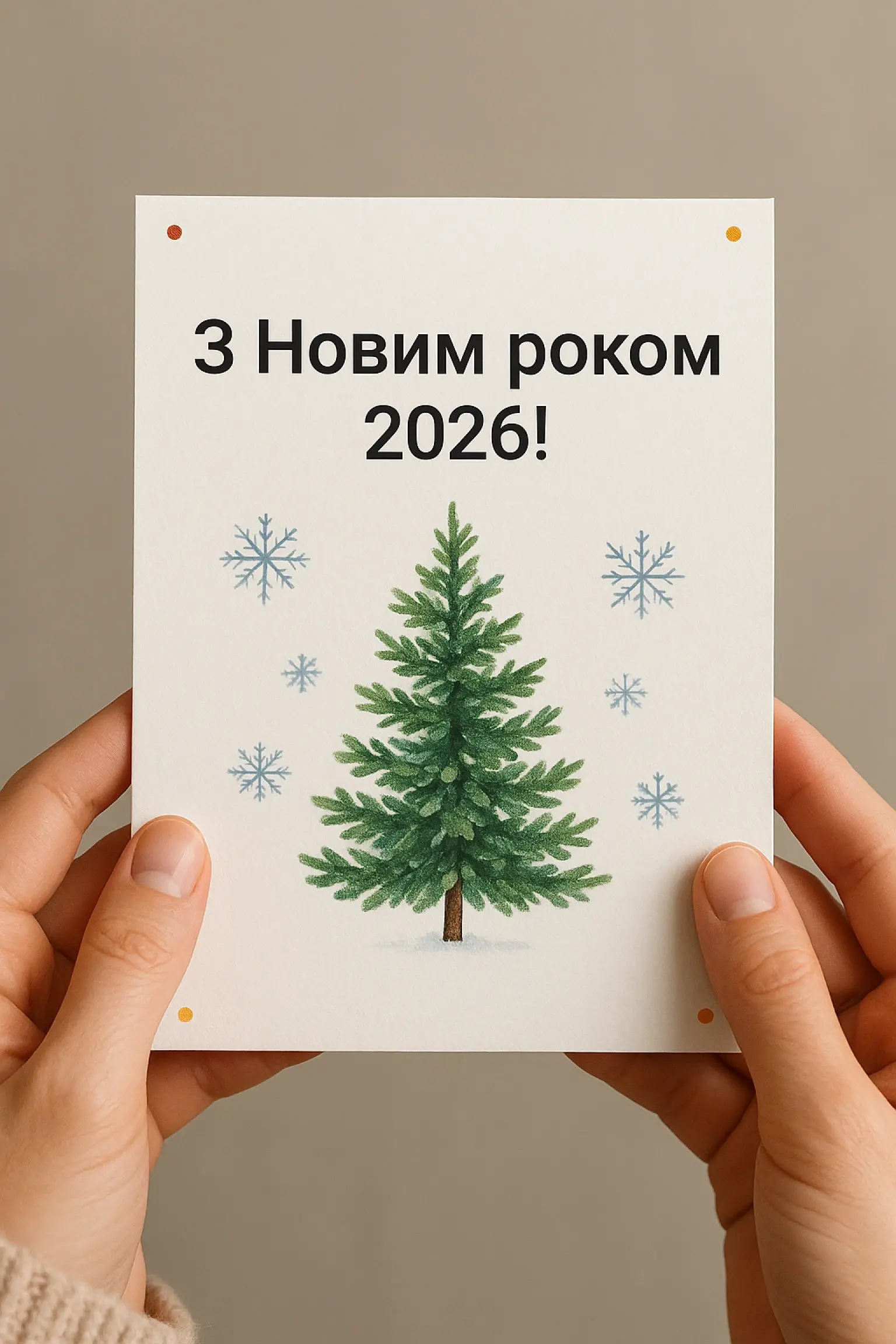 Привітання з прийдешнім новим роком 2026