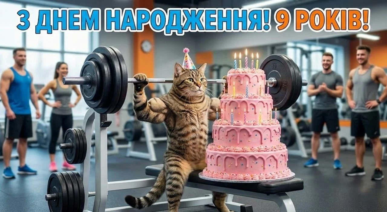 Привітання з днем народження дівчинці на 9 років
