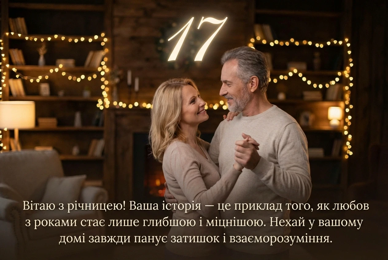 17 років весілля привітання своїми словами