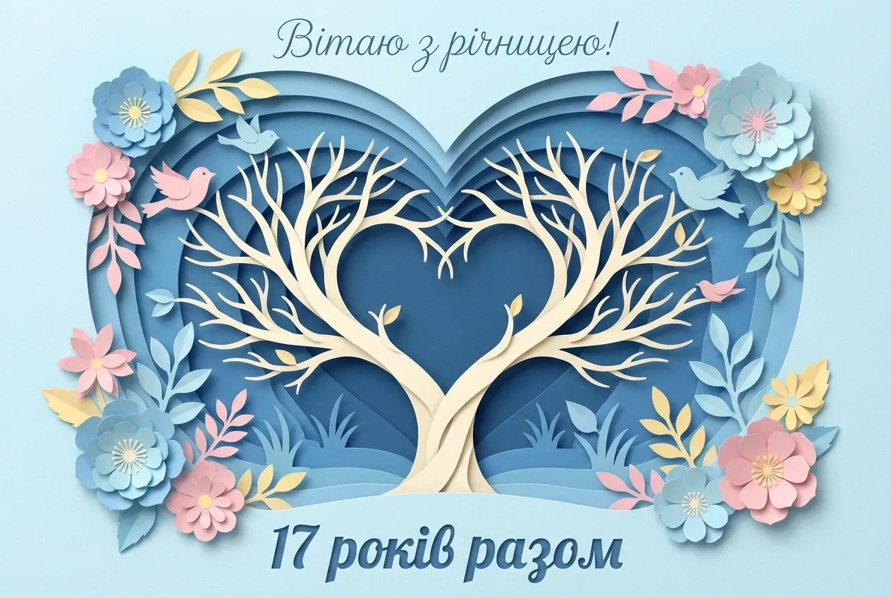 17 років весілля привітання своїми словами
