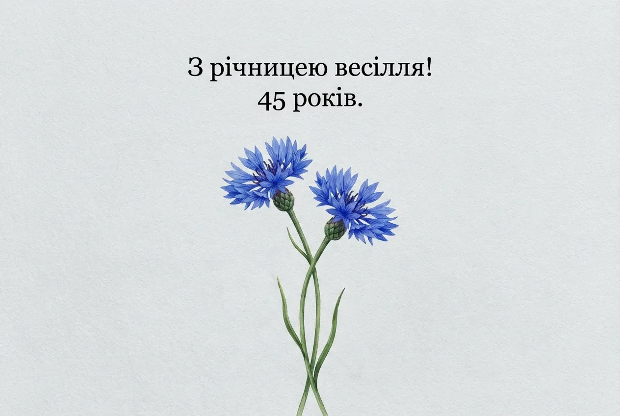 45 років весілля - картинки