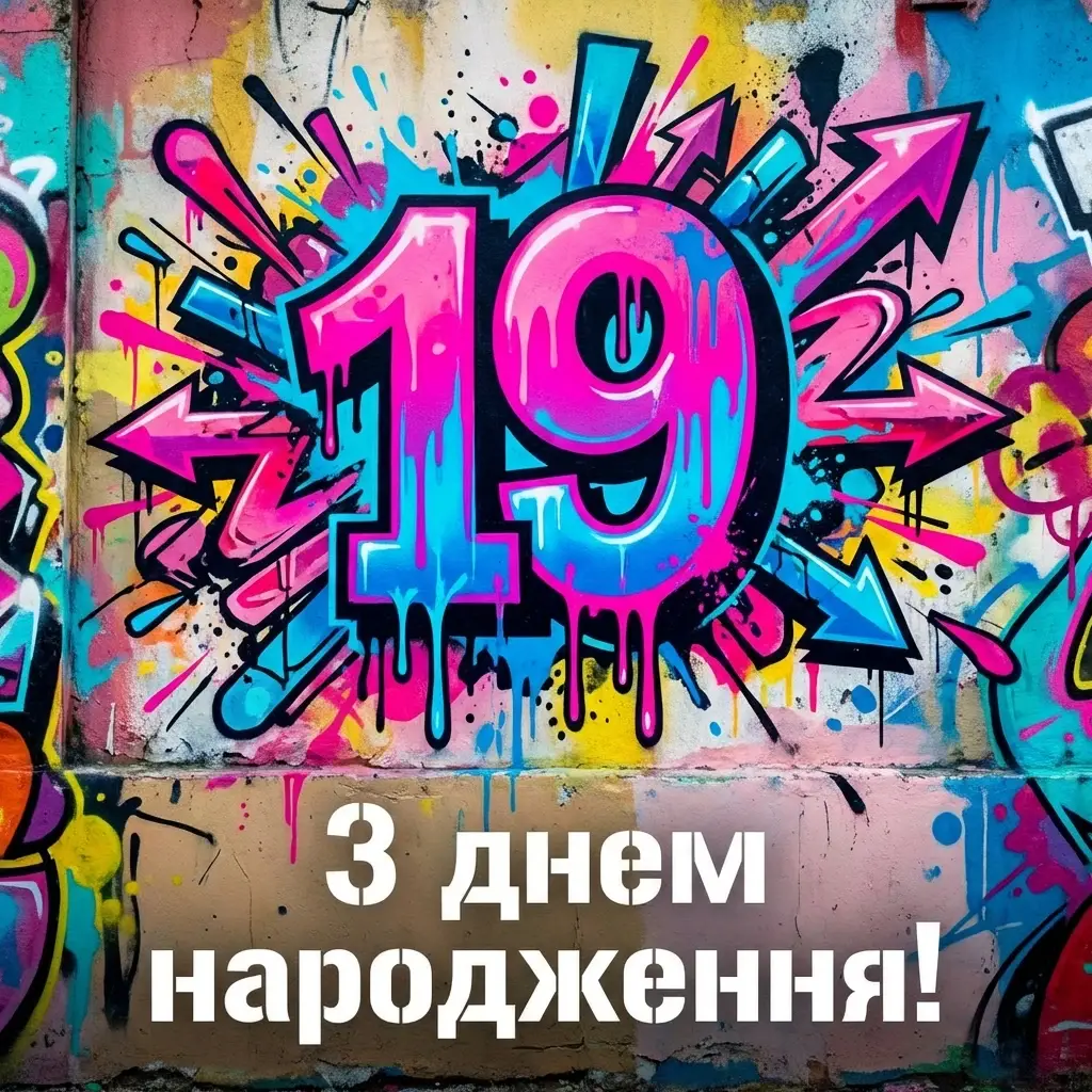 з днем народження 19 років