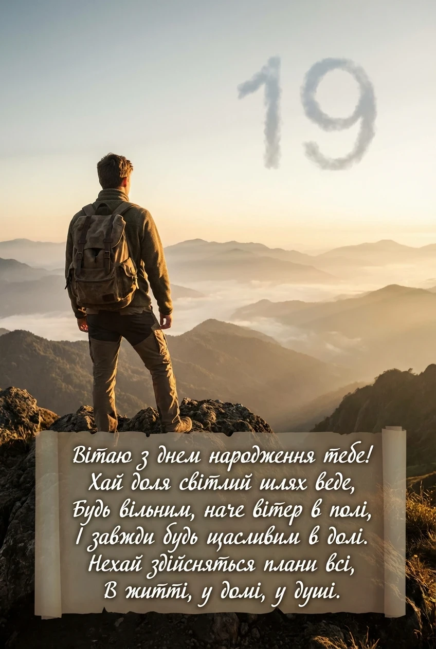 з днем народження 19 років