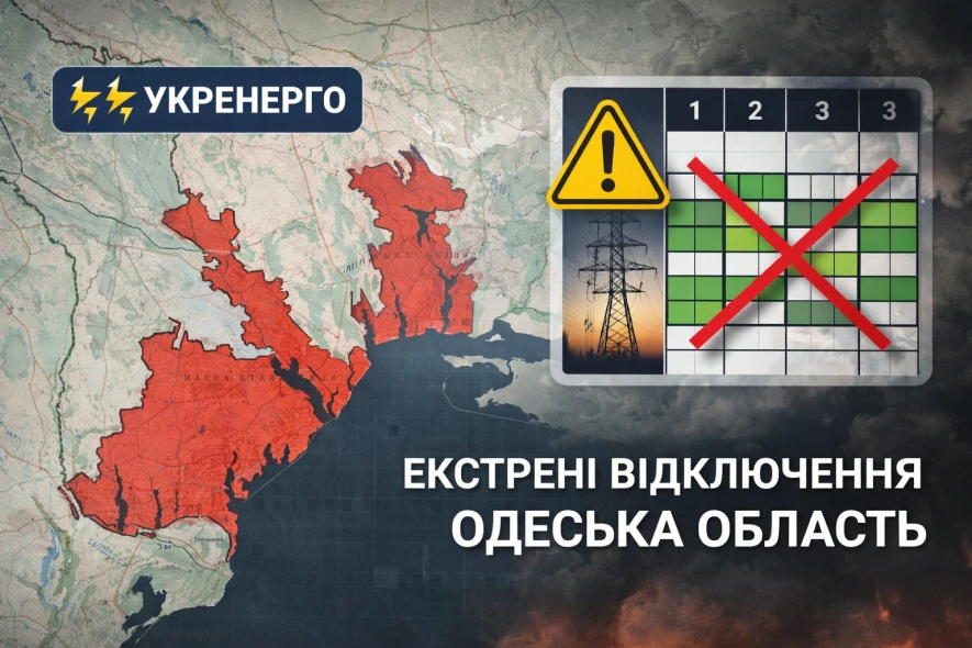 Одещина залишилася без світла за новими правилами: екстрені відключення замість графіків