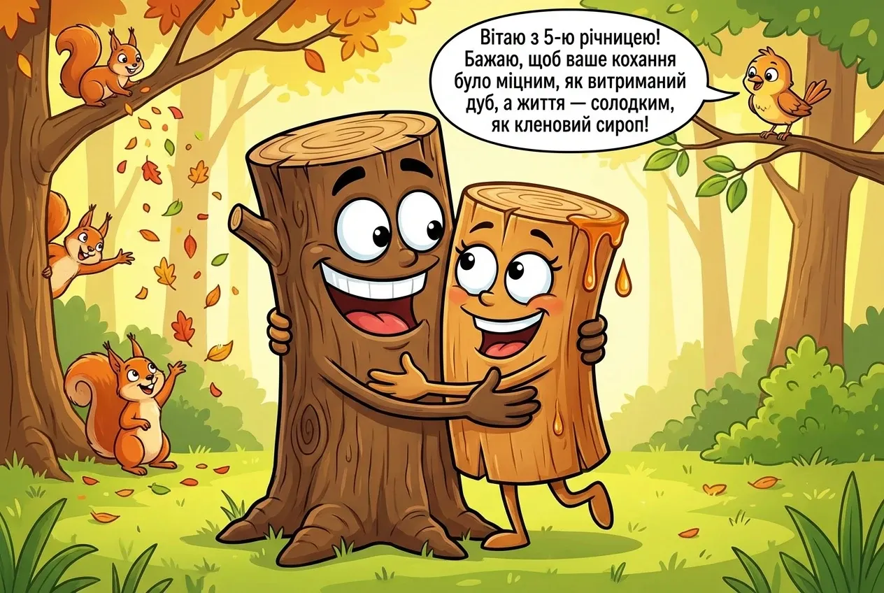 річниця весілля 5 років