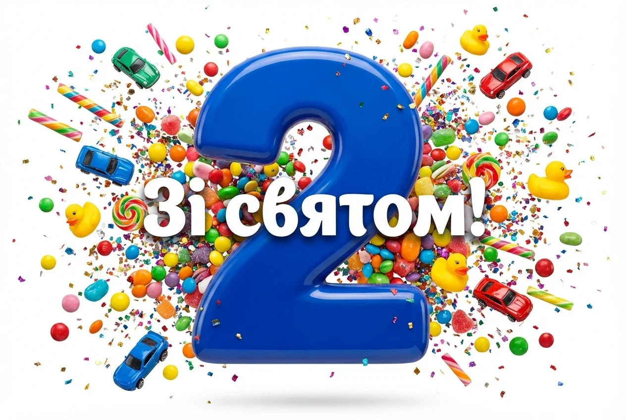 вітання з днем народження хлопчику 2 роки