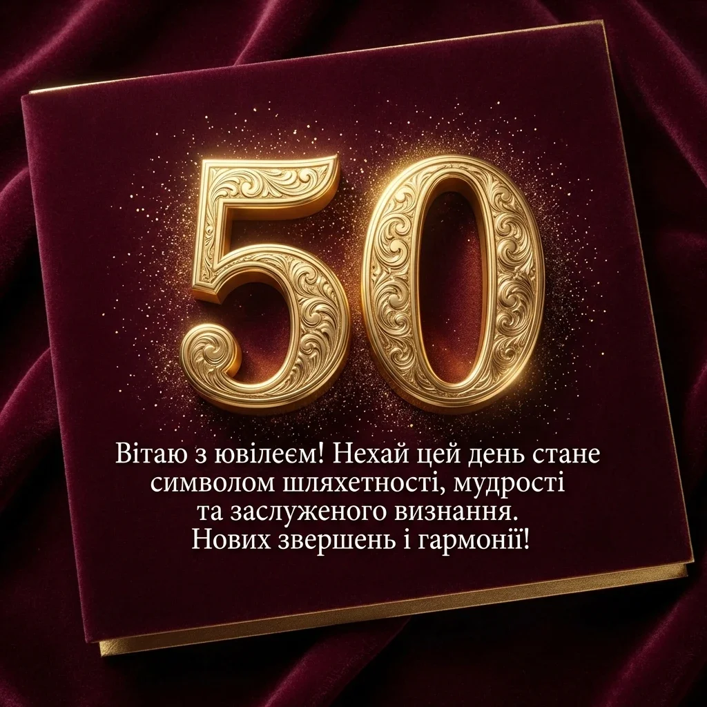 вітаємо з ювілеєм 50