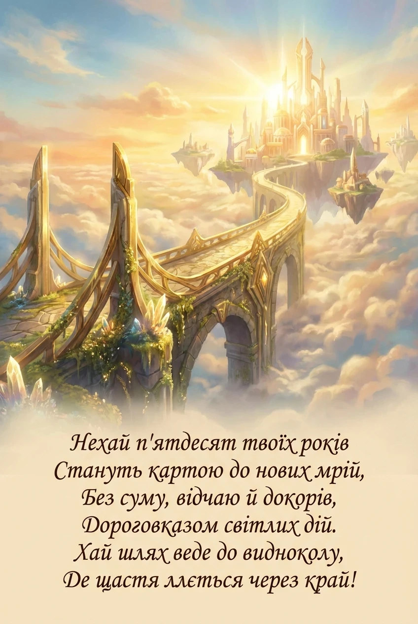 вітаємо з ювілеєм 50
