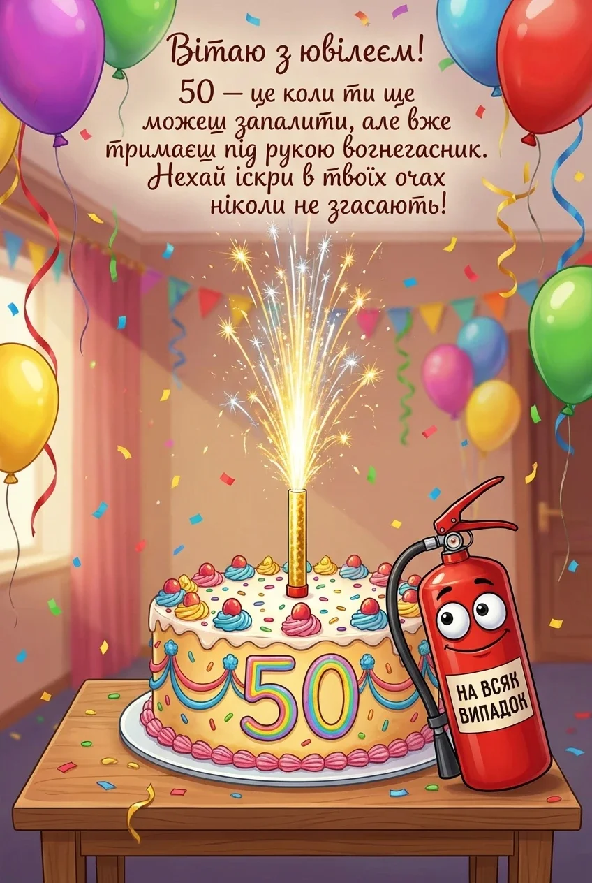вітаємо з ювілеєм 50