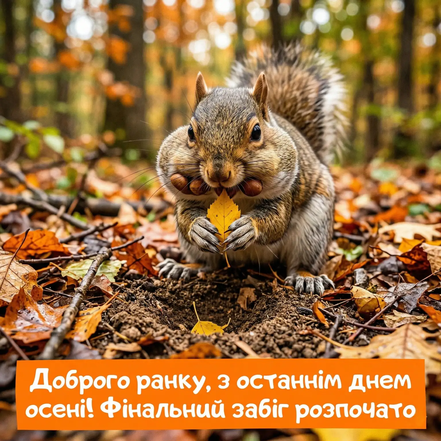 Доброго ранку, з останнім днем осені: душевні вітання та красиві листівки