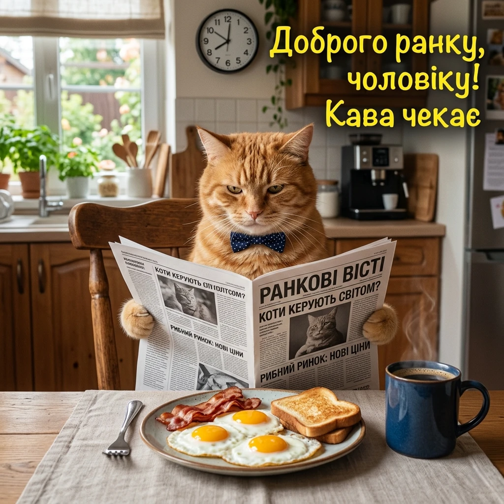 Доброго ранку, чоловіку: душевні та прикольні картинки для найкращого початку дня