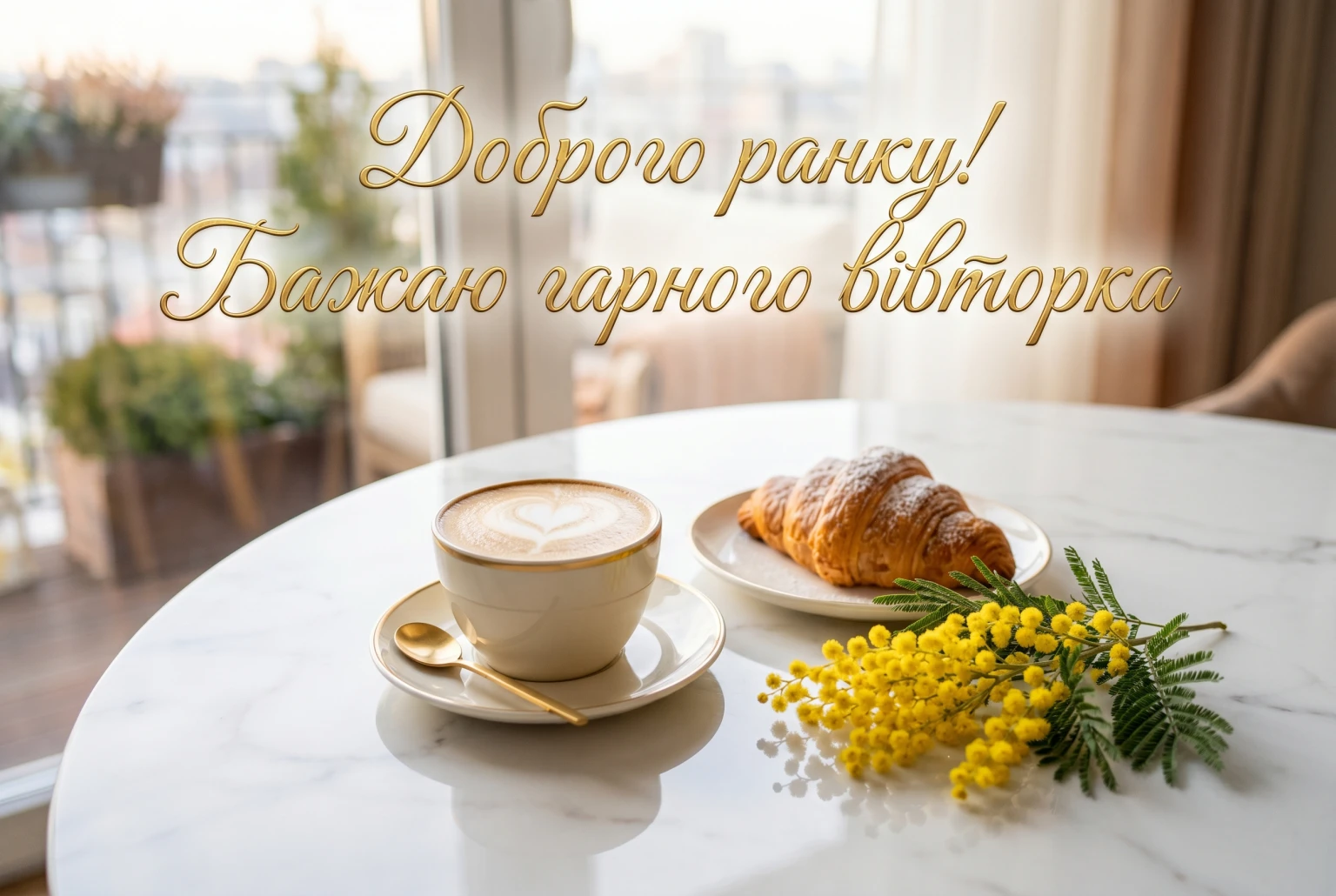 Вівторок: побажання гарного дня та доброго ранку у яскравих листівках