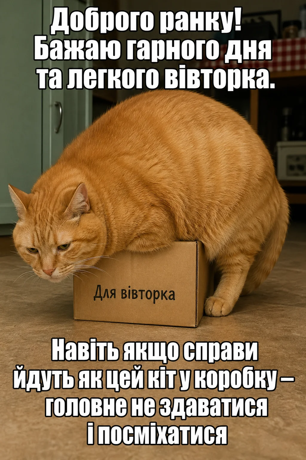 Вівторок: побажання гарного дня та доброго ранку у яскравих листівках