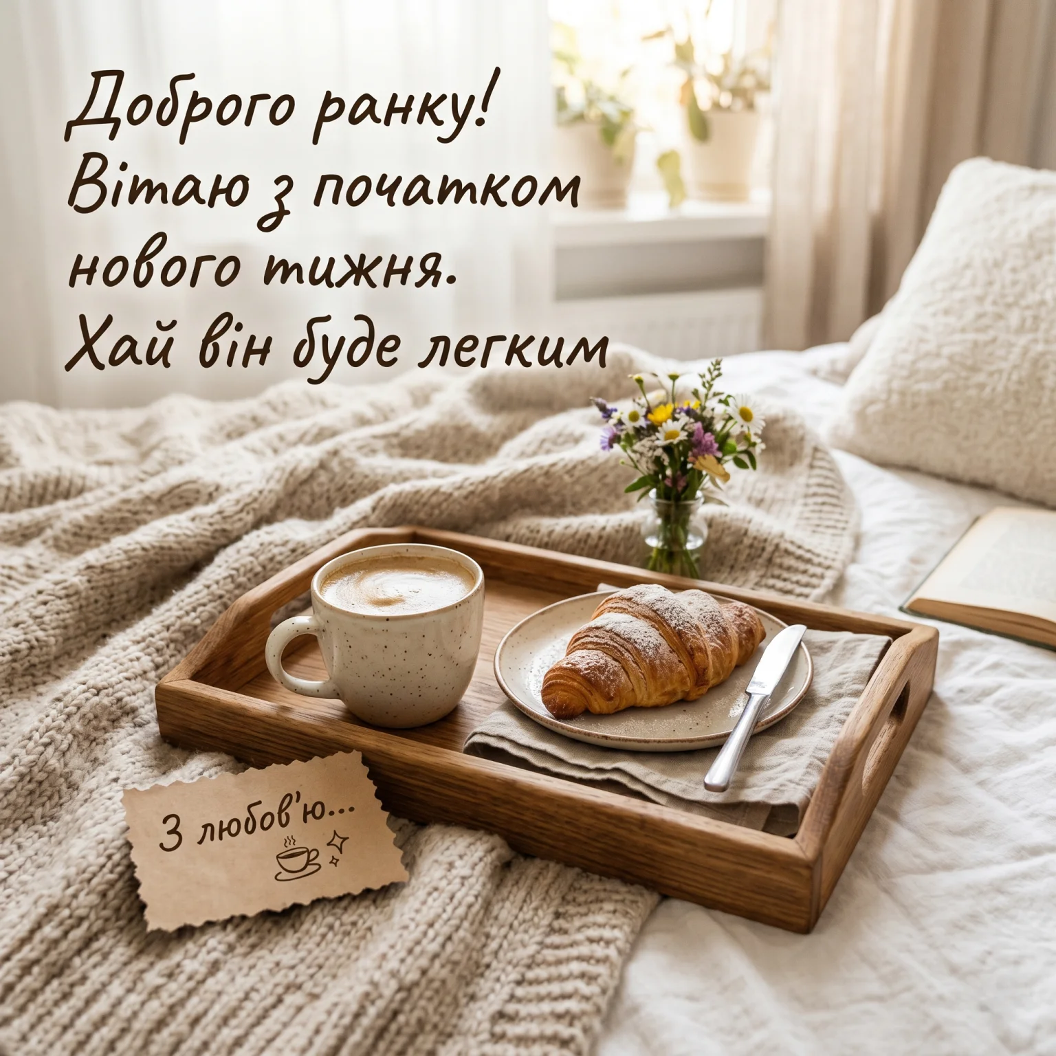 Доброго ранку, з початком нового тижня: душевні листівки та щирі побажання
