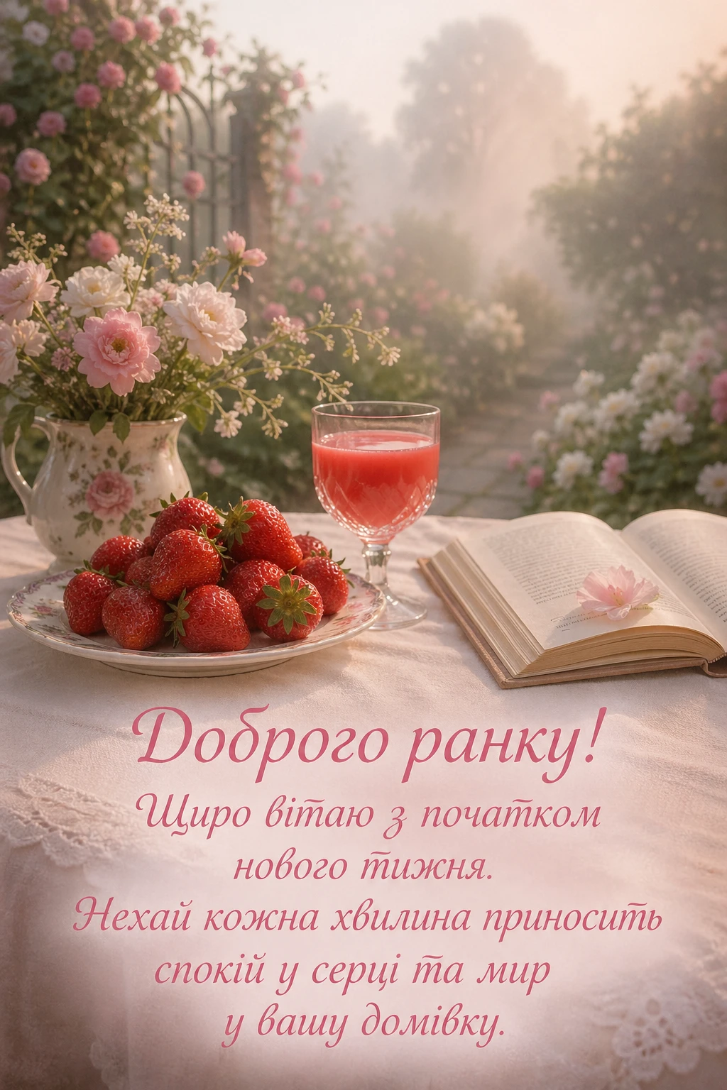 Доброго ранку, з початком нового тижня: душевні листівки та щирі побажання