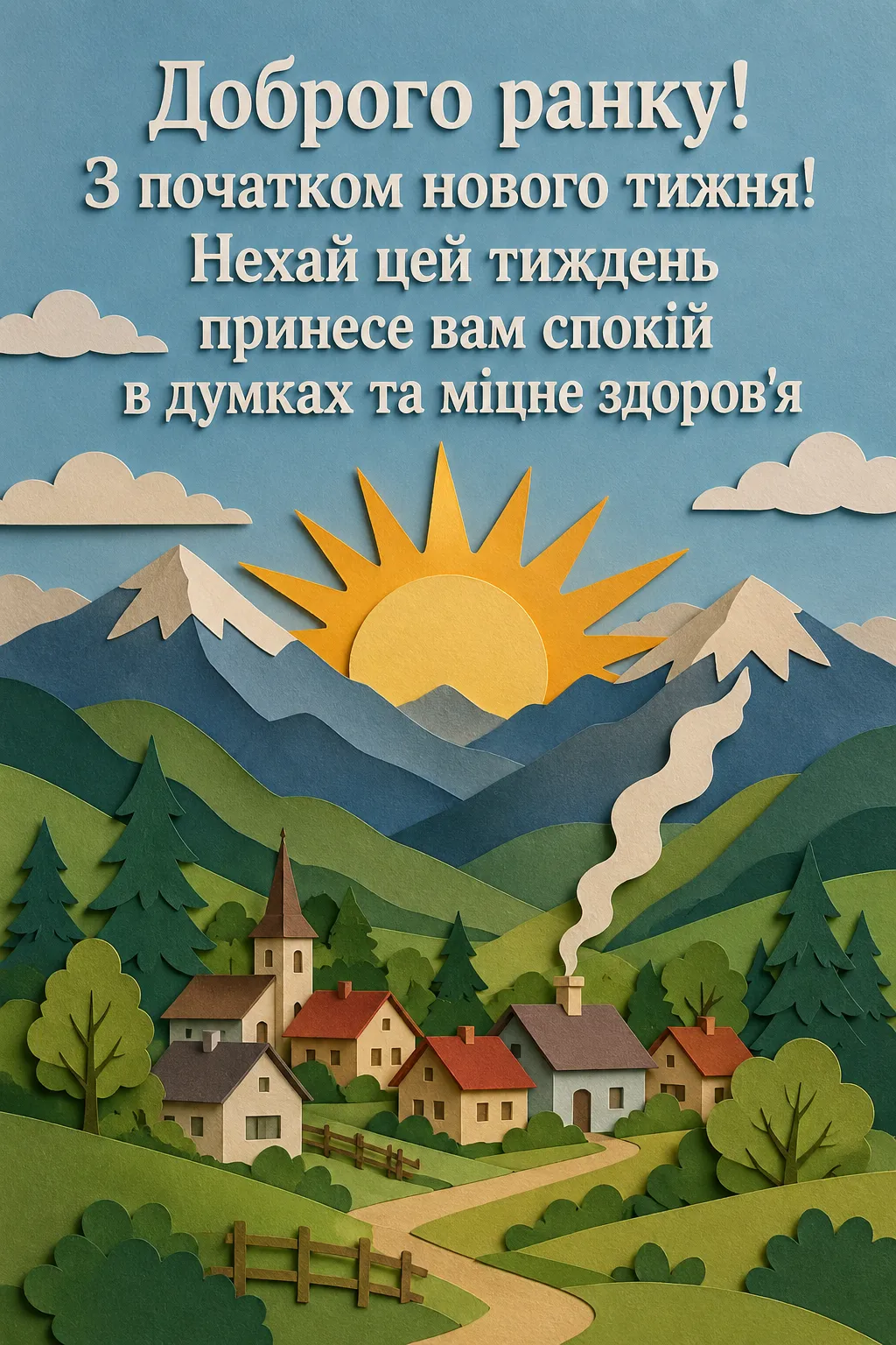 Доброго ранку, з початком нового тижня: душевні листівки та щирі побажання