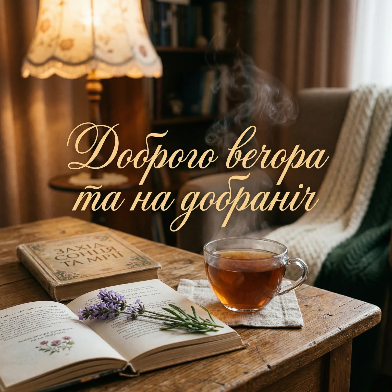 Доброго вечора та на добраніч: найкращі картинки та душевні побажання