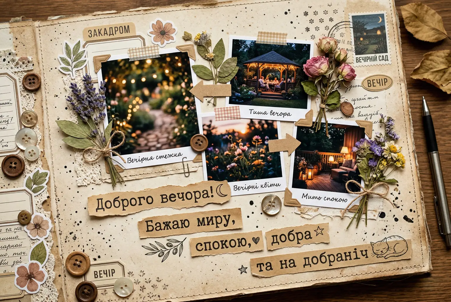 Доброго вечора та на добраніч: найкращі картинки та душевні побажання