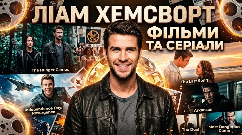 Ліам Хемсворт: найкращі фільми й серіали