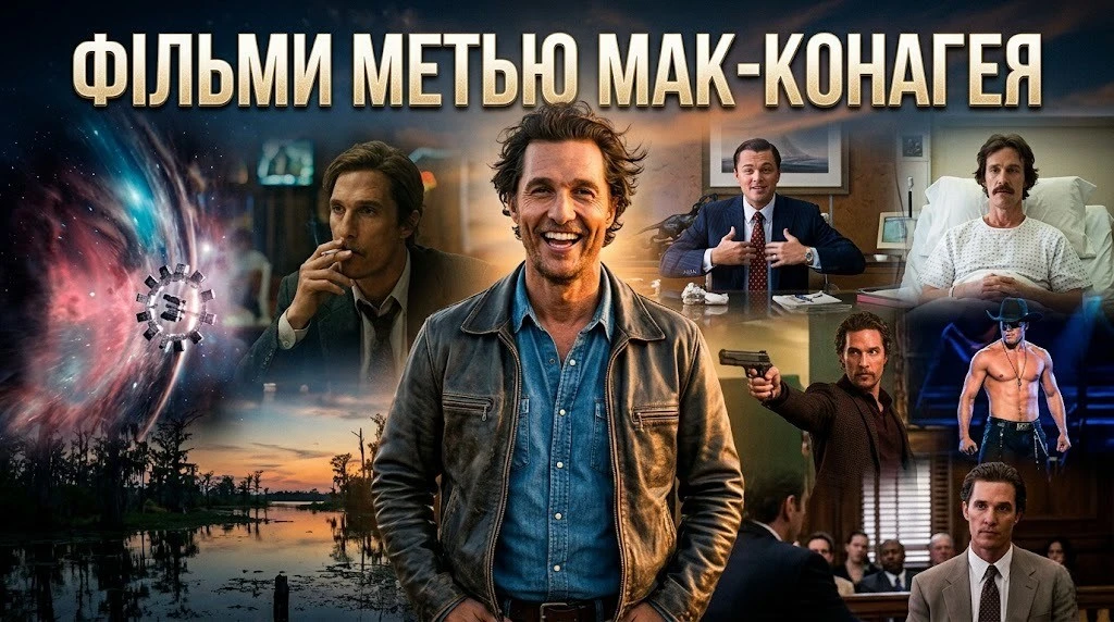 Фільми Метью Мак-Конагея, які треба переглянути