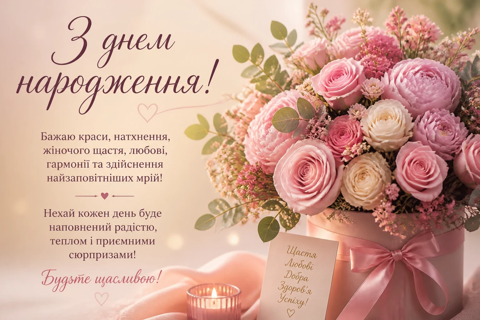 З днем народження для жінки